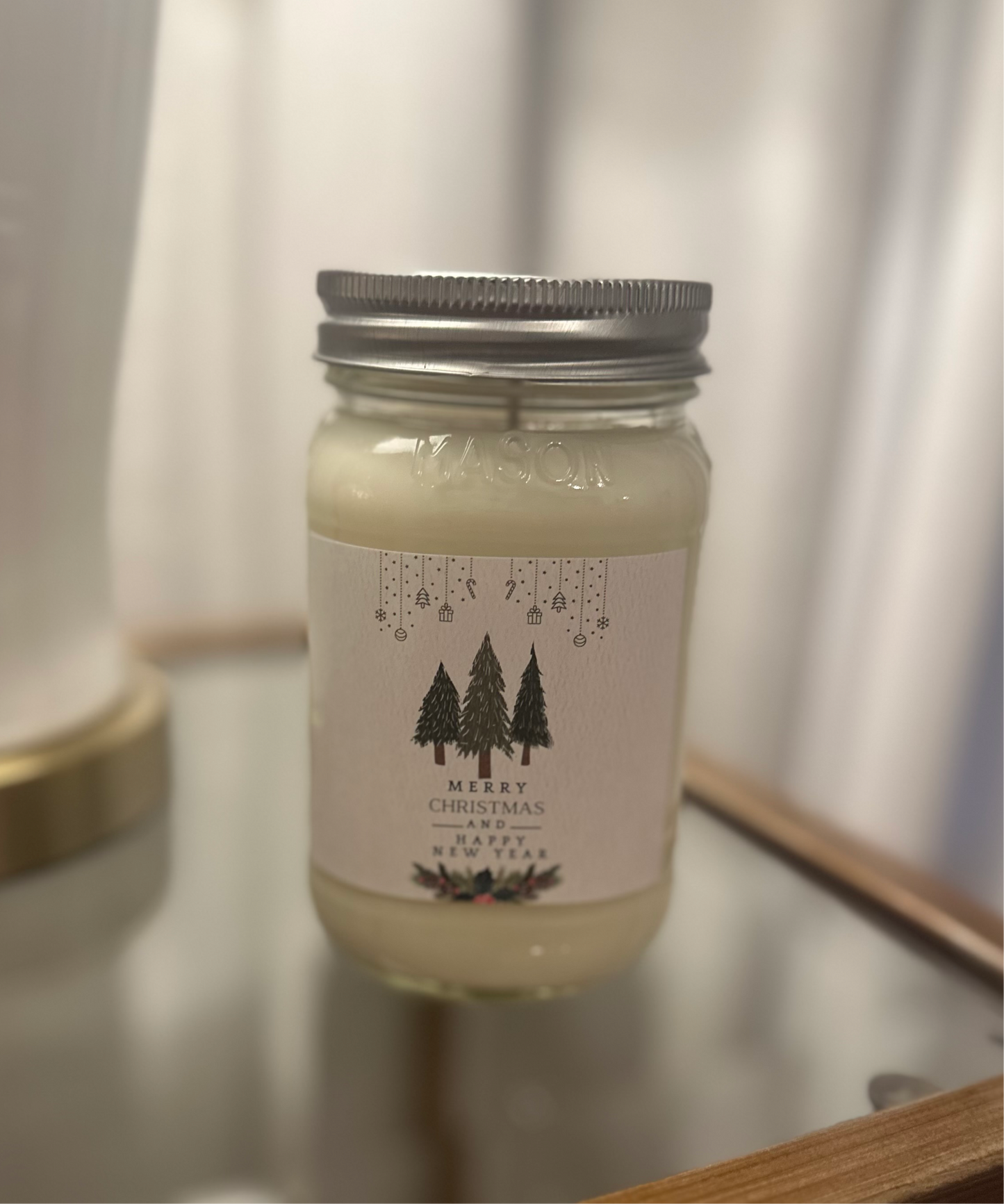 Lavender Market Christmas Candle