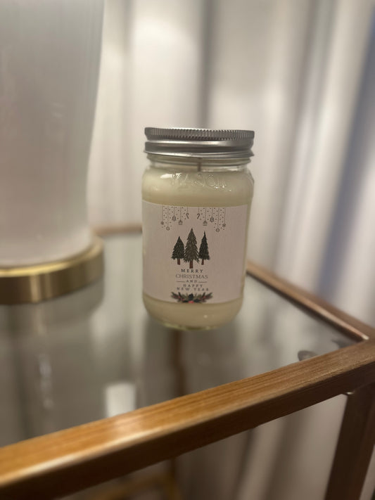 Lavender Market Christmas Candle