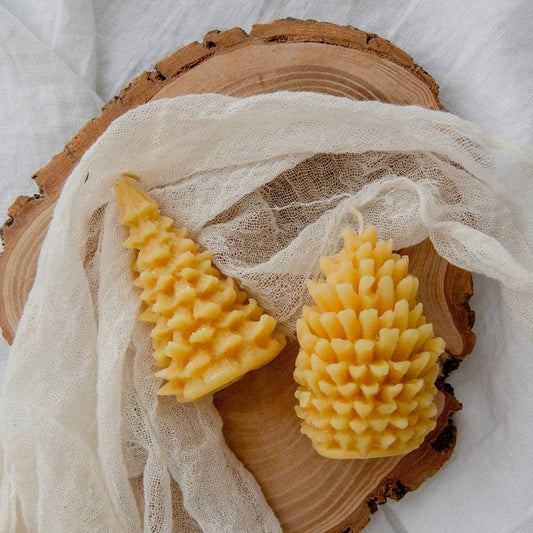 Festive Beeswax Holiday Candles - Big Trees Only