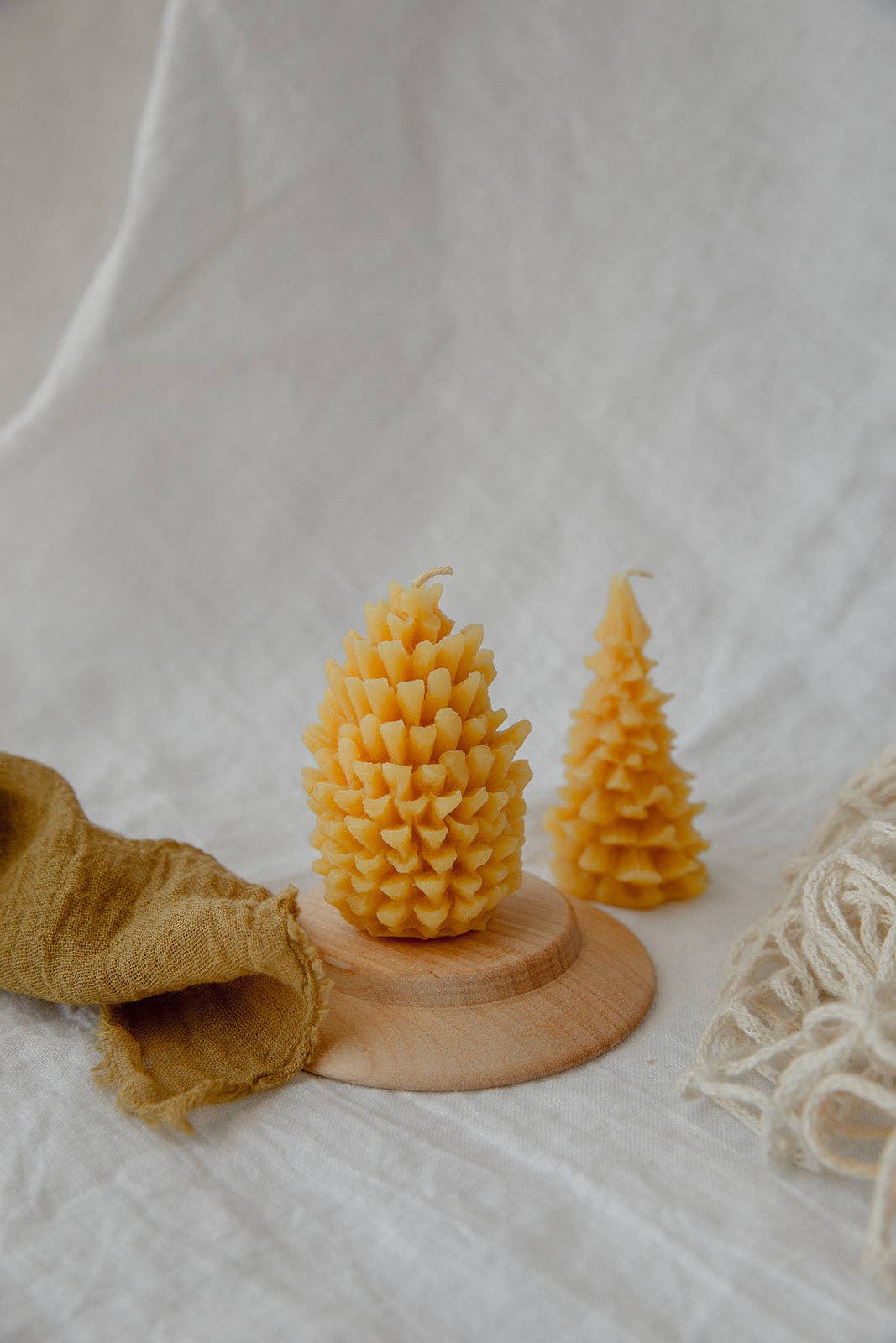Festive Beeswax Holiday Candles - Big Trees Only